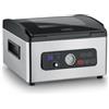 CASO VacuChef 700 - Vuoto a camera, in acciaio inox da 8 l, potente pompa professionale da 70 litri/minuto, coperchio in vetro temperato, per alimenti duri, morbidi, secchi/liquidi