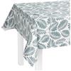 LILENO HOME Tovaglia lavabile al metro, 180 x 140 cm (bordo tagliato), in fogli da ricamo, motivo blu, impermeabile, ideale come tovaglia o runner da tavola per tenda da birra
