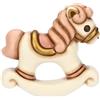 THUN - Cavallino a dondolo lei - ceramica - Collezione Bomboniera - 2.8 x 7 x 6.4 cm