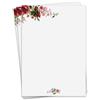 younikat Carta Lettere Rosa DIN A4 50 Fogli Floreale - dv017 | Carta 90g per compleanni certificati menu buoni regalo e messaggi raffinati