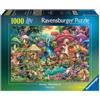 Ravensburger Merry Mushroom Village - Puzzle per adulti, 1000 pezzi