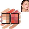 Bamideo 12 colori arrossire tavolozza, Waterproof Long-Lasting Cream Concealer Palette, Contour and Highlight Blush Palette, lunga durata, a prova di sbavature, aspetto naturale (3#)