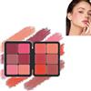 Bamideo 12 colori arrossire tavolozza, Waterproof Long-Lasting Cream Concealer Palette, Contour and Highlight Blush Palette, lunga durata, a prova di sbavature, aspetto naturale (2#)