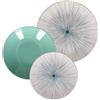 ROSE & TULIPANI Warm On Me Set Tavola 18 Piatti Stoneware