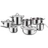 BARAZZONI Sapore Italiano Batteria Pentole 11 Pezzi Acciaio Inox Made in Italy
