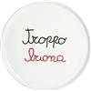 SIMPLE DAY Piatto Pizza Troppo Buona 31,5cm Bianco Ceramica