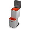 JOSEPH JOSEPH Totem Max Pattumiera Raccolta Differenziata 40L Acciaio Inox 76x30cm