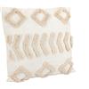 BIZZOTTO Cuscino Fluffy 45x45cm Cotone Bianco Trama Avorio