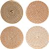 VILLA D'ESTE HOME TIVOLI Tovaglietta Tonda Spiral Chocolate Set 4 Pezzi 38cm