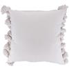 VILLA D'ESTE HOME TIVOLI Cuscino con Nappine Bianco 45x45cm Cotone 100%