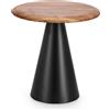 BIZZOTTO Tavolino da Caffè Soggiorno Salotto Azara 46x45cm Legno di Acacia