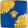 VERSACE Medusa Rhapsody Blue Coppetta Ciotola Quadrata 12cm Porcellana