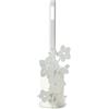 ARTI & MESTIERI Porta Carta Igienica da Terra Fior di Loto Bianco Marmo 50x15cm