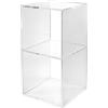 iPLEX Clio Cubo Double da Terra Scaffale Portaoggetti Plissè 30x60cm Made in Italy PMMA