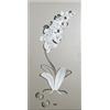 ARTI & MESTIERI Pannello Decorativo Moderno Orchidea Sabbia E Bianco