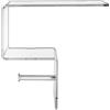 iPLEX Clio Mensola Portarotolo e Ripiano Portaoggetti 30x30cm Trasparente Made in Italy PMMA