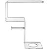 iPLEX Clio Mensola Portarotolo Ripiano e Scopino 38x30cm Trasparente Made in Italy PMMA