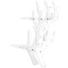 iPLEX Koral White Libreria Scaffale Mensole in PMMA 110x110cm Trasparente Bianco Made in Italy