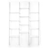 iPLEX Step Libreria 2 Scaffale in PMMA 185x121cm Trasparente Made in Italy