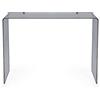 iPLEX Milvio Consolle in PMMA 75x100cm Fumè Trasparente Made in Italy