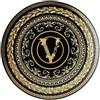 VERSACE - Virtus Gala Black Piattino Piatto 17cm Nero Oro