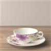 VILLEROY & BOCH Mariefleur Tea Tazza da Tè 240ml con Piattino 16cm Porcellana