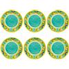 BRANDANI Piatto Fondo Citrus in Melamina 21,5cm Set 6 Pezzi Servizio Tavola