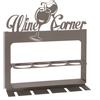 ARTI & MESTIERI Porta Bottiglie da Parete Moderno Wine Corner Fango