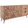 BIZZOTTO Credenza Kant Madia Mobile Legno Salotto Soggiorno 145x77cm 0746519