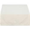 LA PORCELLANA BIANCA Ammanto Striscia Runner 143x45cm Ecrù 100% Cotone