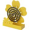 MONTEMAGGI Porta Zampirone Fiore Quadrifoglio 17x18cm Giallo Metallo