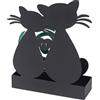 MONTEMAGGI Porta Zampirone Gattini 16x18cm Nero Metallo