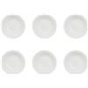 LA PORCELLANA BIANCA Romeo Piatto Fondo Set 6 Pezzi 21cm Bianco Porcellana