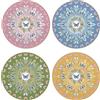 EASY LIFE Spring Parade Set 4 Piatti Dessert in Scatola Regalo 19cm Porcellana