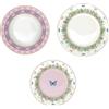 EASY LIFE Spring Parade Servizio Tavola Piatti Set 18 Pezzi Porcellana