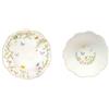 EASY LIFE Dancing Butterflies Servizio Tavola Piatti Set 12 Pezzi Porcellana