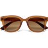OKKIA Giovanni Occhiali da Sole Unisex Soft Touch Marrone Traslucido