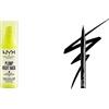 NYX Professional Makeup Plump Right Back Primer & Siero, Con Elettroliti, Formula Vegana, 30ml & Epic Ink Eye Liner, pennellino pigmentato e waterproof, Black