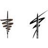 NYX Professional Makeup Matita sopracciglia, Micro Brow Pencil, Due lati con matita automatica e scovolino, Tonalità: Espresso & Epic Ink Eye Liner, pennellino pigmentato e waterproof, Black