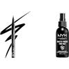 NYX Professional Makeup Setting Spray, Formula fissante leggera a lunga tenuta, Finish matte, 60 ml & Epic Ink Eye Liner, pennellino pigmentato e waterproof, Black