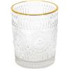 HOME DECO FACTORY, KA5064, Elegante Bicchiere con Bordo Oro, Ideale per Cocktail e verrine, Design Raffinato e Moderno, Perfetto per Tutte Le Occasioni, 25 cl, Oro, Trasparente