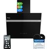 KKT KOLBE Cappa Aspirante 60 cm | Montaggio a Parete | Nero | Vetro | App Smart WiFi | Illuminazione LED RGBW | Comando Touch | ALPINA609HC