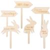 Papierdrachen Set per la ricerca delle uova di Pasqua - Pasqua effetto legno - allegro caccia pasquale - decorazione rustica pasquale