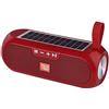 ELLENNE CASSA SPEAKER BLUETOOTH CON RICARICA SOLARE 10W ALTOPARLANTE WIFI TG182 (Rosso)