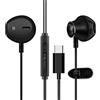 GAMURRY Cuffie USB C con cavo di tipo C per Samsung S21 S22 S23 Ultra, cuffie stereo Hi-Fi con microfono e controllo del volume, nero