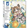 Janod - Set Dipingi con i Numeri Cani e Gatti - 2 Quadretti Fai-Da-Te - Les Ateliers du Calme - Attività Creativa per Bambini - Dai 7 Anni, J07984