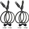 AUXPhome 2/PK Rod Tamer Strap Holder Deck Mount Connector Gunwale Mount Rod Strap Hold Down Strap | Fishing Stretch Rod Tamer cinghie Pole Holder Deck Mount connettore per kayak barca e pesca marina