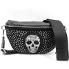 Faylinn Borsa Piccola Donna Borchie - Borsa a tracolla Punk Gotico Nero - Teschi Messicani -Borsa Stile Motociclista -Borsa Donna Rock, Borsa-incrociato-nero