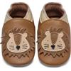 IceUnicorn Scarpe Primi Passi Bimbo Scarpine in Pelle Prima Infanzia Suola Scamosciata Scarpine Primi Passi Bambina Bambino(Leone Marrone, 6-12 Mesi)