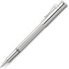 Graf von Faber-Castell - Matita Perfekter, placcata in platino, nera | Matita Premium con prolunga platinata, durezza B, temperino e gomma integrati